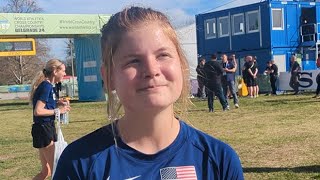 Allie Ostrander On World XC Course Its Borderline An Obstacle Course [upl. by Fendig843]