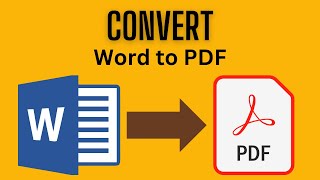 How to convert a Word Doc into PDF SIMPLE [upl. by Einohpets227]