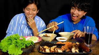 Try not to eat Braised Pork Mukbang  Prafulla Lama [upl. by Elmo]