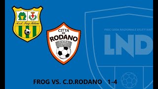 IMMOBERTELLI FROG VS CDRODANO 14 PRIMO TEMPO [upl. by Kassity166]