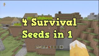 Minecraft Xbox 360  PS3  4 Survival Seeds in 1  quotTU14 Survival Seedquot [upl. by Duffy718]