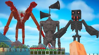 HELP ASSIMILATOR SIRENHEAD AND MIDNIGHT LURKER CHASING US IN MINECRAFT [upl. by Llerrehs]