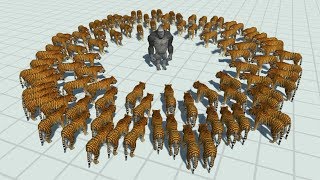 50 TIGERS vs EVERY UNIT  Animal Revolt Battle Simulator [upl. by Cale]