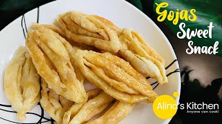 💯 ഗോജാസ്  Gojas  Sweet Kerala Snack Recipe  Alinas Kitchen [upl. by Enilamme206]