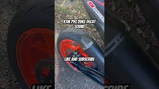 KTM 790 DUKE DECAT SOUND bikelifers ktm exhaust sound [upl. by Saw]