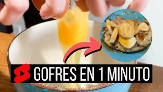 Receta Desayuno GOFRES SALUDABLES de avena con gofrera FÁCIL y RÁPIDO Emily Mariko style [upl. by Aerdnad182]