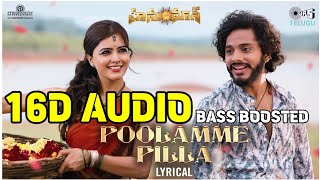 POOLAMME PILLA 16D AUDIO BASS BOOSTEDTELUGU 8D SONGS8D SONGS TELUGU16D TELUGU SONGSNEW 8D SONGS [upl. by Holleran]