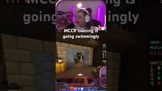 MCC Rising training is going so well Right minecraft mcc minecraftmemes minecraftshorts [upl. by Enegue]