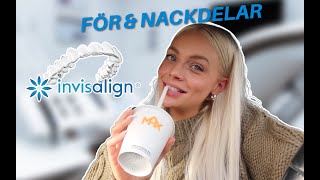 JAG ÄR ÄNTLIGEN KLAR MED MIN INVISALIGN före amp efterbild [upl. by Enrobyalc]