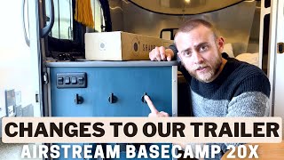 Airstream Basecamp 20X Modifications and Changes to our trailer [upl. by Nahpets]