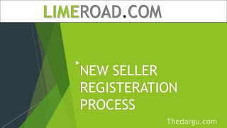 How to Sell on Limeroad  Seller account registration [upl. by Nannahs716]