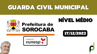 RESOLUÃ‡ÃƒO DA PROVA DE RACIOCÃNIO LÃ“GICO  GCM DA PREFEITURA DE SOROCABA 2023 [upl. by Iridis]