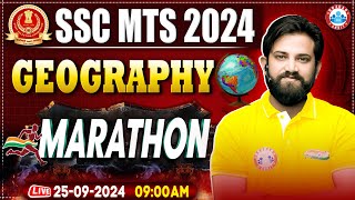 SSC MTS Marathon Classes 2024  Geography Marathon for SSC MTS  Geography By Naveen Sir [upl. by Yerfdog]