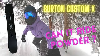 2022 Burton Custom X Powder Test A Review and Ride Test [upl. by Ynner]