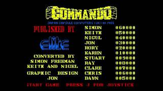 Commando Title Music for the Amstrad CPC [upl. by Kowatch]