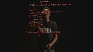 JSS1  Mathematics  Integers  Addition of positive integers using number line 2 [upl. by Eloken433]