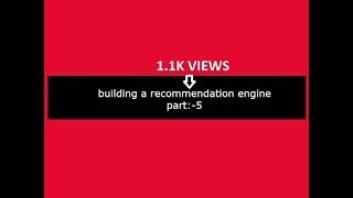 RECOMMENDATION ENGINE TUTORIAL IN PHP PART 5 [upl. by Melodie175]