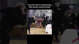 Poor jimin and rm embarrassing OMG yoongi cracked shocked 😳😲bts jellie96jennie jimin rm [upl. by Olmsted]