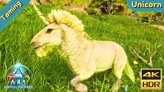 ARK Survival Ascended  Tame a Unicorn [upl. by Ativad]