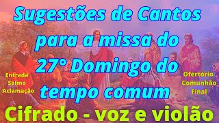 Sugestões de Cantos para missaTempo Comum 2024 [upl. by Nylitak828]