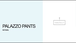 Palazzo pants pattern [upl. by Jerroll]