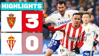 Resumen de Real Zaragoza vs Real Sporting 30 [upl. by Nylirehs979]