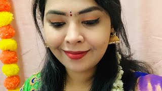 Traditional Makeup Look With ONLY LAKME products and Simple Hairstyles  Lakme Traditonal Look [upl. by Takeo]