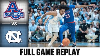 American vs North Carolina Full Game Replay  202425 ACC Men’s Basketball [upl. by Ahcurb]