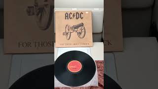 ACDC For Those About To Rock 1981 Vintage Vinyl Record Album ⏺️ [upl. by Docilu]