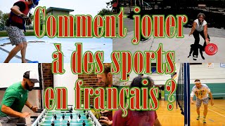 Comment jouer au basketball badminton et pétanque en français [upl. by Orelee875]