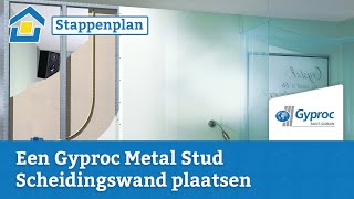 How to Gyproc Metal Stud scheidingswand plaatsen [upl. by Aihsercal272]