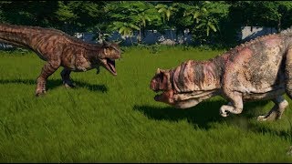 Jurassic World Evolution  Carnotaurus vs Ceratosaurus 1080p 60FPS [upl. by Jeggar599]