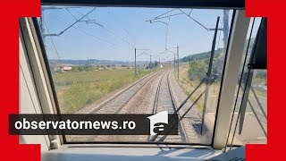 Minunea de pe calea ferată din România un tren chinezesc a atins 176 kmh pe un tronson modernizat [upl. by Mitchiner457]