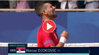 novak djokovic win gold medal  novak djokovic gold medal  novak djokovic Olympic medal [upl. by Nagram]