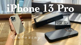 UNBOXING  iPhone 13 Pro Gold  Accessories  Camera test 💛 [upl. by Encratia]