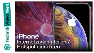 iPhone Internetzugang teilen  Hotspot einrichten [upl. by Nylsaj863]