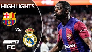 EL CLASICO AMERICANO 🇺🇸 Real Madrid vs Barcelona  Full Game Highlights  ESPN FC [upl. by Mehs862]