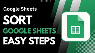 How to Sort Google Sheets [upl. by Foscalina]