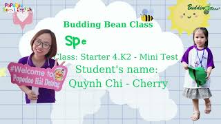 Budding Bean Starter 4K2  Mini Test Quỳnh Chi [upl. by Ysied]