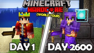 I Survived 2600 Days in Minecraft Hardcore World Tour [upl. by Clifford]