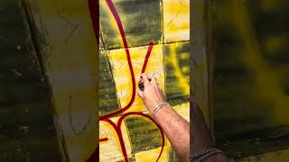 Outline Red graffiti hiphop throwup [upl. by Mayram]