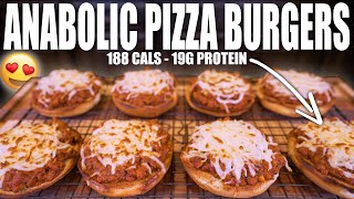 BODYBUILDING PIZZA BURGERS  Easy High Protein Anabolic Meal Prep Recipe [upl. by Benge]