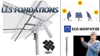 Trackeur ECO WORTHY LES FONDATIONS SOLUTION SANS BÉTON [upl. by Elwood]