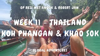 MUAY THAI LES  FULL MOON PARTY  KHAO SOK 🥊 Week 11 Rondreis Azië  Thailand [upl. by Ahsael]