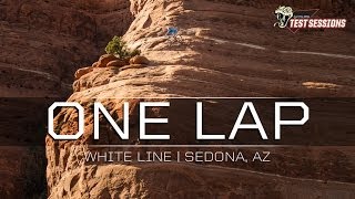 DONT LOOK DOWN  Mountain Biking on the Edge White Line Sedona Arizona [upl. by Tniassuot101]