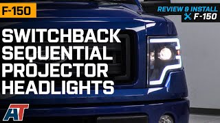 20092014 F150 Switchback Sequential Turn Signal Projector Headlights Review amp Install [upl. by Leahcym977]