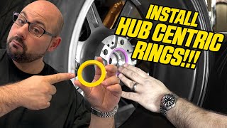 HOW TO INSTALL HUB CENTRIC RINGS amp Why You Need Them [upl. by Noellyn]