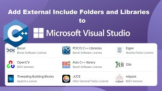 Add External Include Folders and Libraries to CC Projects using Visual Studio 2022 [upl. by Horan451]