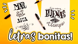 ¿Cómo hacer letras bonitas PARTE 5 ✄ Barbs Arenas Art [upl. by Jesh]