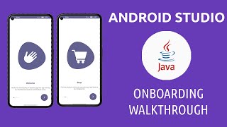 Android studio  33 Onboarding walkthrough screen Java [upl. by Yesdnyl149]